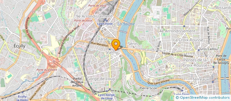 localisation de l'entreprise STE POISSONERIE THALASSA à LYON