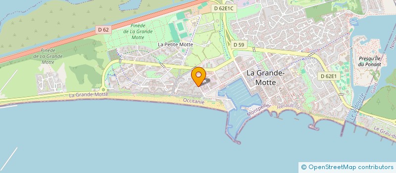 localisation de l'entreprise STE PROD EUROPE CENTLE MOSKOWA à LA GRANDE-MOTTE