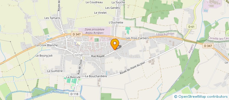 localisation de l'entreprise STE PRODUCTION ET MONTAGE AUTONOME à LOIRE-AUTHION