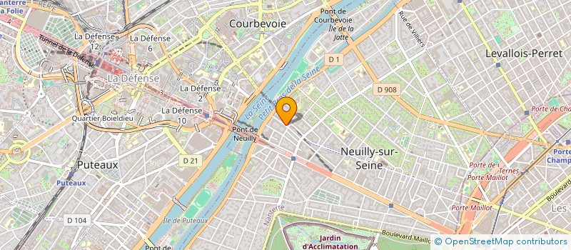 localisation de l'entreprise STE PROMOT AMENAGEMENT CONCERTES à NEUILLY-SUR-SEINE