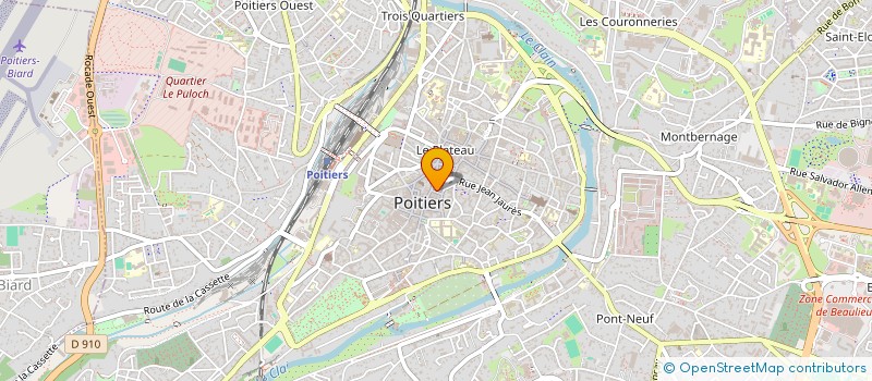 localisation de l'entreprise STE PROMOTION ARTICLES SPORTS à POITIERS