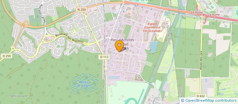 localisation de l'entreprise STE PROPRE SUD  LA TESTE-DE-BUCH