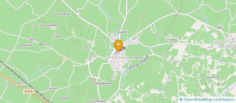 localisation de l'entreprise STE PROTECTRICE DES ANIMAUX BX  SAINT-EMILION