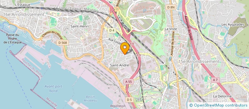 localisation de l'entreprise STE PROVENCALE ELECTRICITE DEPANAGE à MARSEILLE