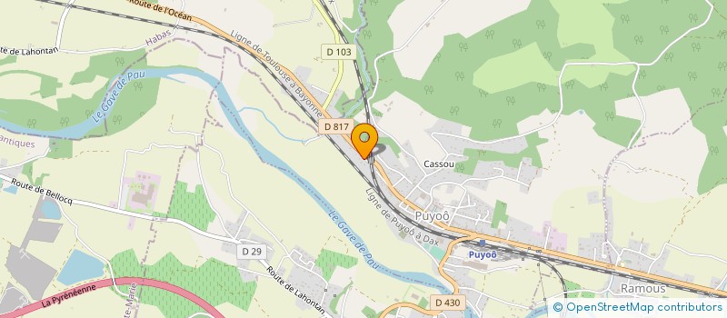 localisation de l'entreprise STE PUYOLAISE ARTICLES CHAUSSANTS à PUYOO