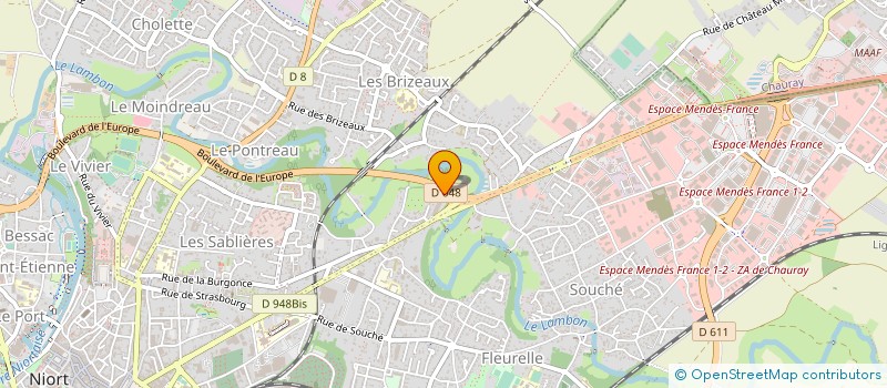 localisation de l'entreprise STE REAL ELECT ELECTRO SREEM à NIORT