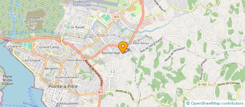 localisation de l'entreprise STE REALISATION BAT TRAV PUBLICS RENOV à LES ABYMES