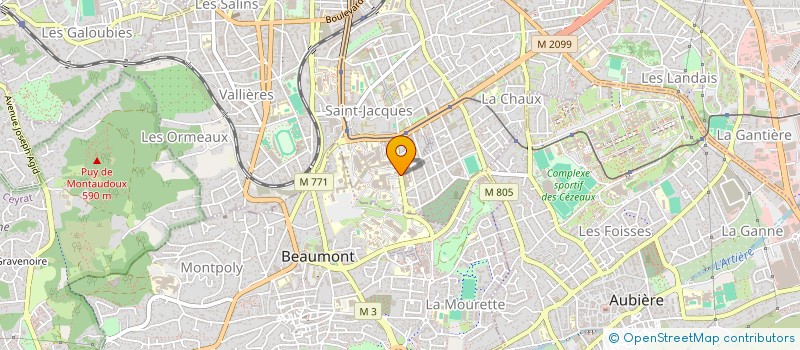 localisation de l'entreprise STE REG AUVERGNE ACCOMP SOINS PALIATIFS à CLERMONT-FERRAND