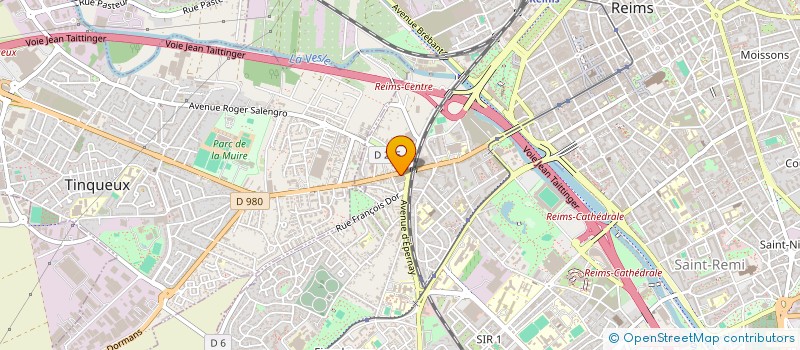 localisation de l'entreprise STE REGION INFORMAT GIB à REIMS