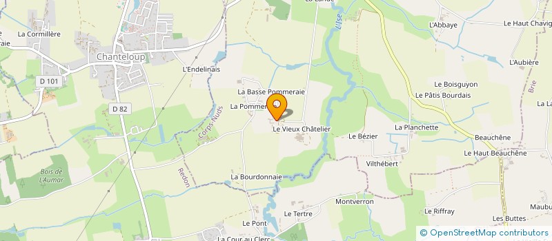 localisation de l'entreprise STE REGULATION DES POPULATIONS AVICOLES à BOISTRUDAN