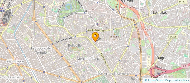 localisation de l'entreprise STE RENOVAT IMMEUB EDIF SPRIE  PARIS