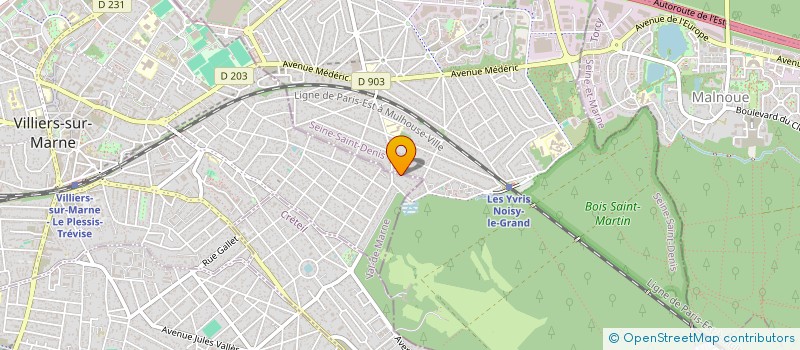 localisation de l'entreprise STE RENOVATION AMELIORATION DE L HABITAT  VILLIERS-SUR-MARNE