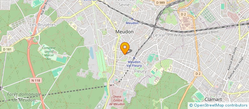 localisation de l'entreprise STE RESTAUR ET CREPERIE à MEUDON