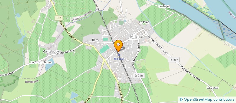 localisation de l'entreprise STE REVERDI LAMARQUE  LAMARQUE