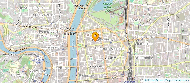 localisation de l'entreprise STE RHONE TRAVAUX à LYON