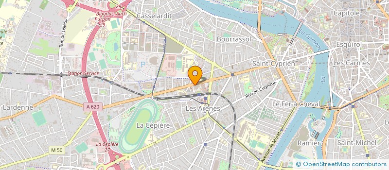 localisation de l'entreprise STE ROCHOISE DE DEPANNAGE AUTOMOBILE à TOULOUSE