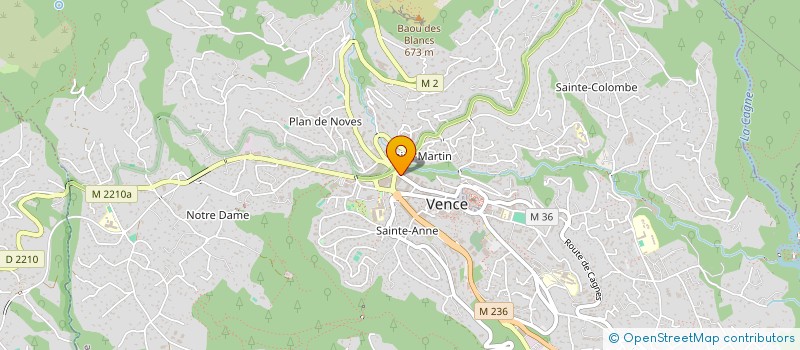 localisation de l'entreprise STE ROUTIERE VENCOISE à VENCE