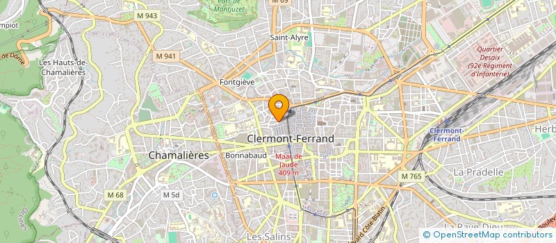 localisation de l'entreprise STE SAINT ADJUTOR  CLERMONT-FERRAND