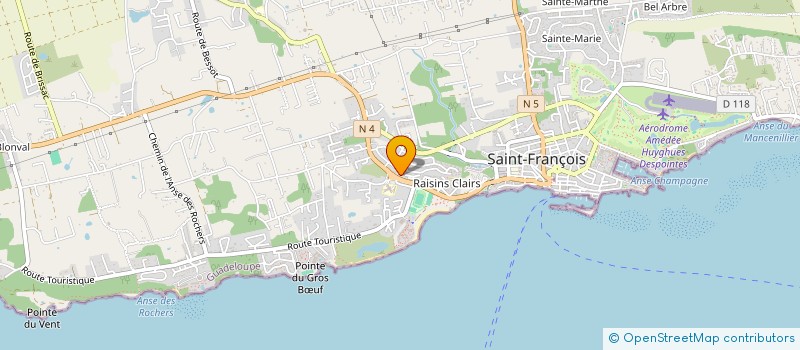 localisation de l'entreprise STE SARL EXOSOL à SAINT-FRANCOIS