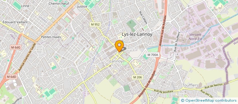 localisation de l'entreprise STE SCE AIDES A DOMICILE PARTICULIERS à LANNOY
