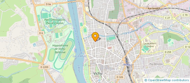 localisation de l'entreprise STE SCIENCES MEDICAL DE VICHY à VICHY