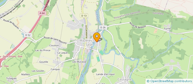 localisation de l'entreprise STE SERVICES ET TRAVAUX GARCIA FRANCK  MAZERES-SUR-SALAT