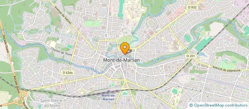 localisation de l'entreprise STE SOCOPROM PROMOTION  MONT-DE-MARSAN