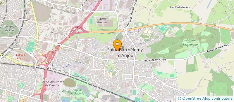 localisation de l'entreprise STE SPORTIVE L ECLAIR à SAINT-BARTHELEMY-D'ANJOU