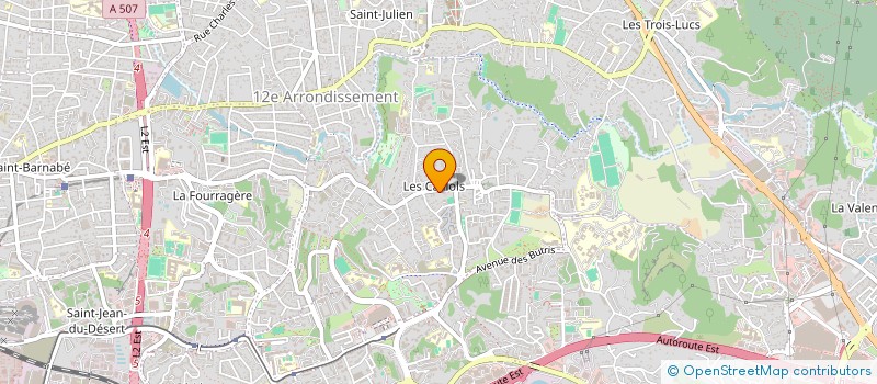 localisation de l'entreprise STE STATION SERVICE CAILLOLS à MARSEILLE