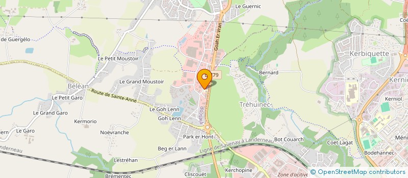 localisation de l'entreprise STE TAFI à PLESCOP