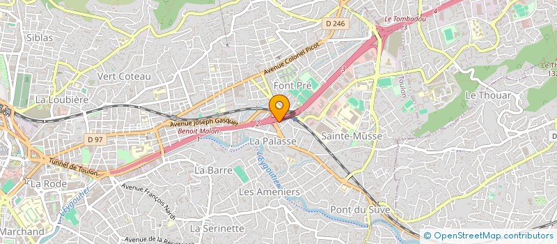 localisation de l'entreprise STE TARCHOUN  TOULON