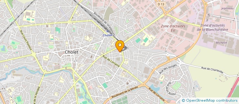 localisation de l'entreprise STE TELM à CHOLET