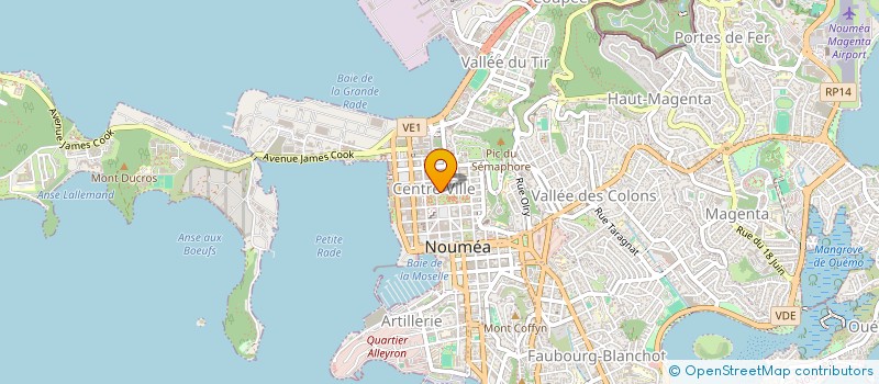 localisation de l'entreprise STE TEXCOM ST GERMAIN à NOUMEA