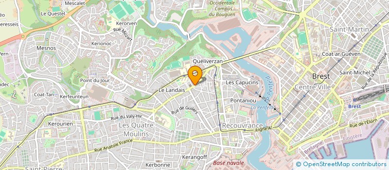 localisation de l'entreprise STE THERESE DU LANDAIS à BREST