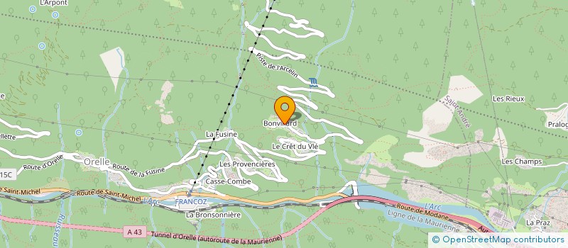 localisation de l'entreprise STE THERMIQUE 2 SAVOIES MARCH2  ORELLE