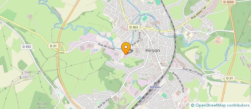 localisation de l'entreprise STE THIERACHIENNE TRAIT METAUX  HIRSON