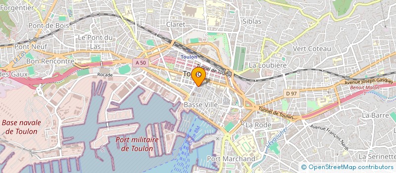 localisation de l'entreprise STE TOULON ANONYME EXPLOIT CHAUSSURE à TOULON