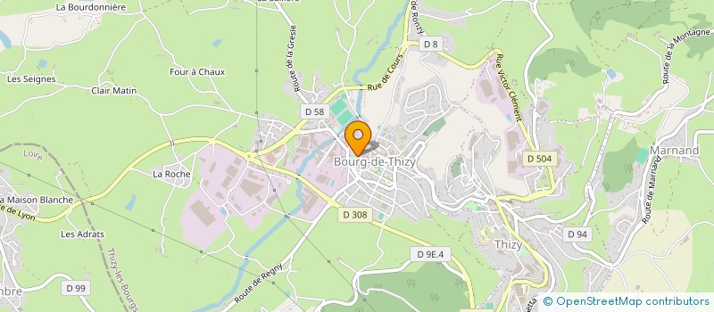 localisation de l'entreprise STE TRANSPORT BURNICHON à COURS