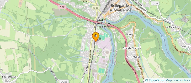 localisation de l'entreprise STE TRANSPORTS POUR ENVIRONNEMENT ET LOC à VALSERHONE