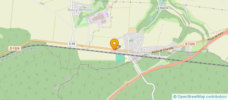 localisation de l'entreprise STE TRAVAUX ET TENNIS PICARDIE à VAUMOISE