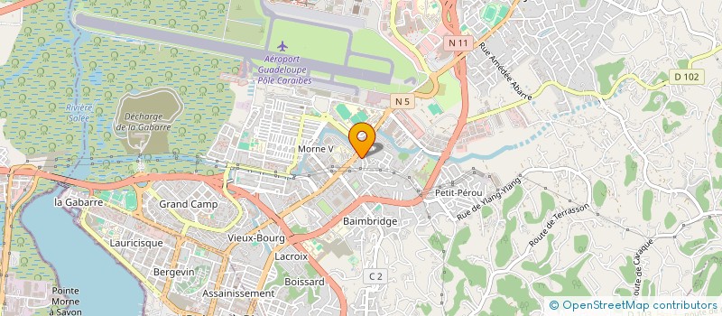 localisation de l'entreprise STE TRAVAUX PUB MANUTENTION SCE à LES ABYMES
