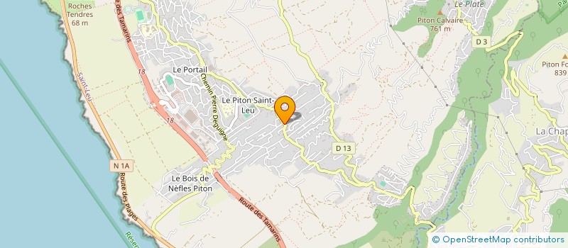 localisation de l'entreprise STE TRAVAUX PUBLICS SARL à SAINT-LEU