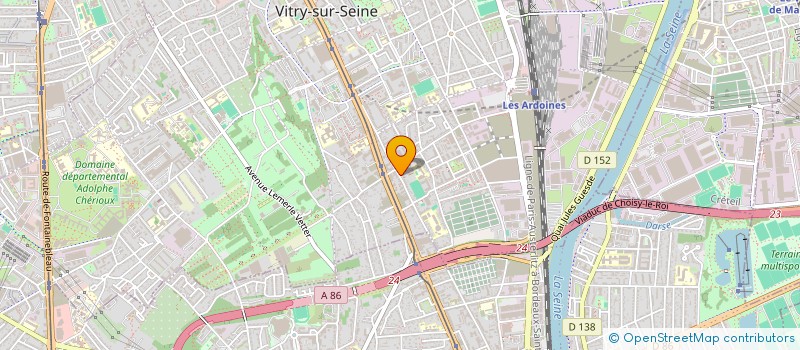 localisation de l'entreprise STE TRAX PUBLICS PARTICULIER à VITRY-SUR-SEINE