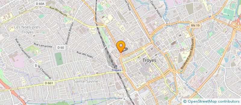 localisation de l'entreprise STE TROYENNE D'ENTREPRISES COM à TROYES