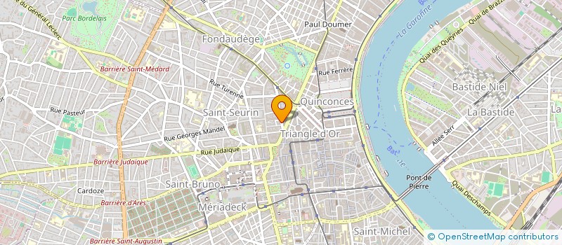 localisation de l'entreprise STE URBAIN RENOVATION IMMOBILI à BORDEAUX
