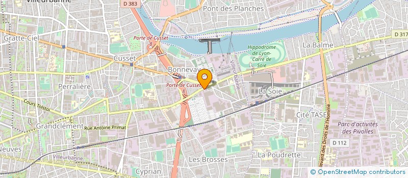 localisation de l'entreprise STEA-THERMIE à VILLEURBANNE