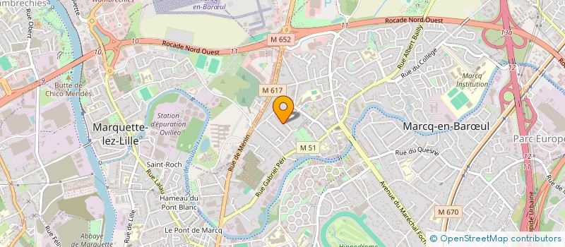 localisation de l'entreprise STEAD&CAM à MARCQ-EN-BARŒUL