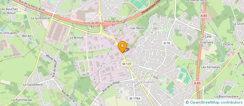 localisation de l'entreprise STEAK WEST  REZE