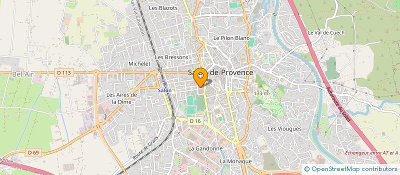 localisation de l'entreprise STEAL à SALON-DE-PROVENCE