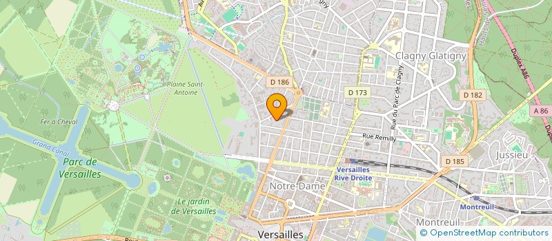 localisation de l'entreprise STEAM INVEST à VERSAILLES